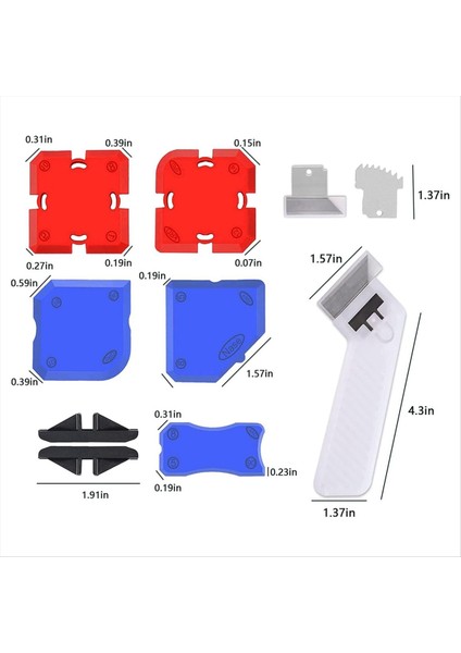11 Parça Seti Profesyonel Kalafat Aracı Kiti Silikon Kalafat Aracı Kiti Dolgu Macunu Bitirme Aletleri ve Kalafat Kaldırma Aracı (Yurt Dışından) modelleri