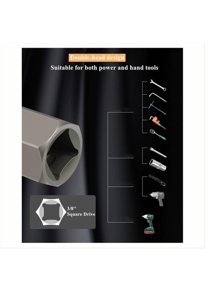 15 Adet Çift Kafa Vidalı Çıkarıcı Seti Kolay Out Cıvata Çıkartma Kiti 3/8inch Altı (Yurt Dışından) fırsatları