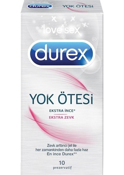 Yok Ötesi Ekstra İnce Ekstra Zevk Prezervatif 10'lu