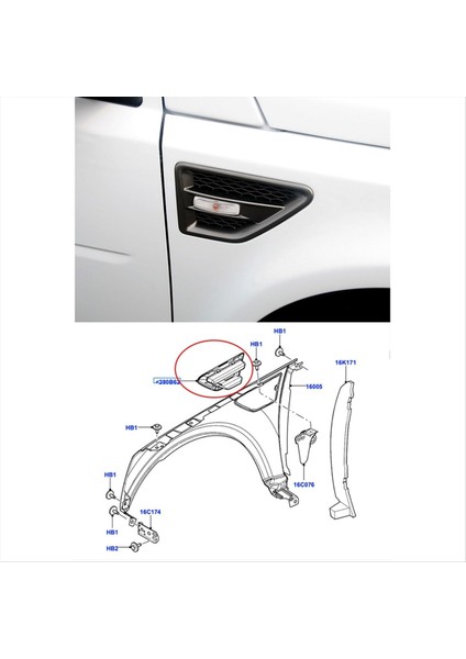 Land Rover Freelander 2 Lr2 2006-2016 LR001660 LR0016158 Gümüş (Yurt Dışından) fırsatları