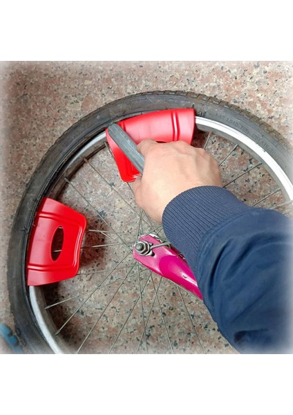 Tekerlek Kısır Kalkan Rimshield Kalkanı Koruyucu Aracı Motosiklet Bisikleti Için Atv Quad Lastik Lastik Kurulumu 4pcs Kırmızı (Yurt Dışından) fırsatları