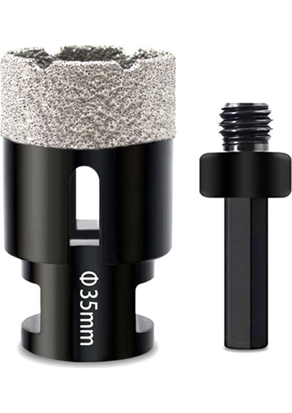 Kuru Elmas Çekirdek Matkap Bitleri Porselen Seramik Karo Granit Mermer Taş Tuğla Vakum Tarifli 35MM Karo Delik Testere (Yurt Dışından)