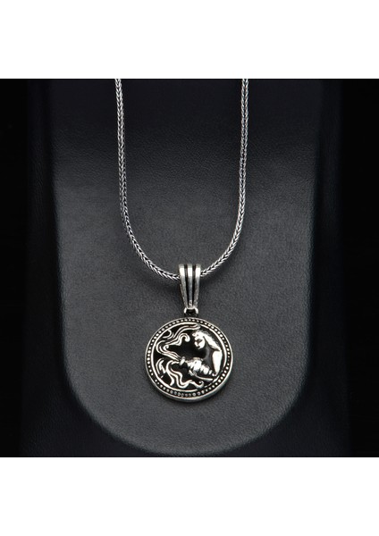 595 Kova Burcu Gümüş Kolye