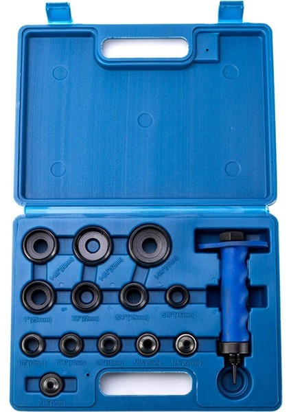 14PCS Hollow Punch Set Dıy Deri El Sanatları Kemer Delme Aracı Plastik Kutu Dıy Deri Zanaat Aracı 5MM-35MM (Yurt Dışından)