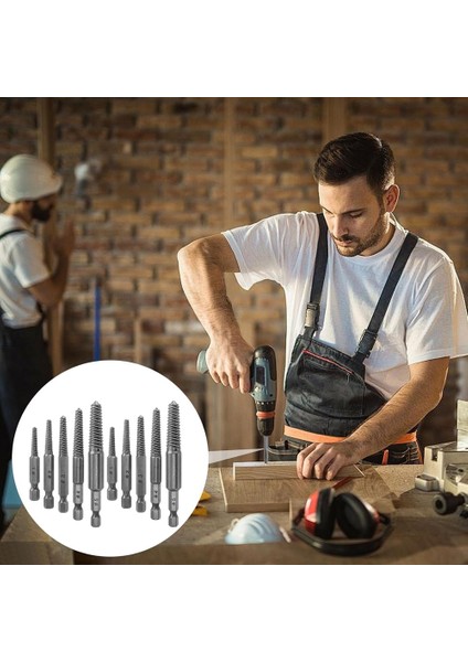 Vida Extractor Seti 10 Pc Vida Extractor 1/4inch Hex Shank Kırık Vida Extractor Vidalı Çıkarma ve Extractor Bit Seti (Yurt Dışından) fiyatları