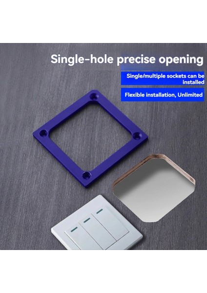 Soket Açma Şablonu 86 Tip Kalıp Delikleri Bulunucu Elektrikli Fiş Şablonu Alet Deliği Açma Şablonu A Düğmesi Için (Yurt Dışından) indirimleri