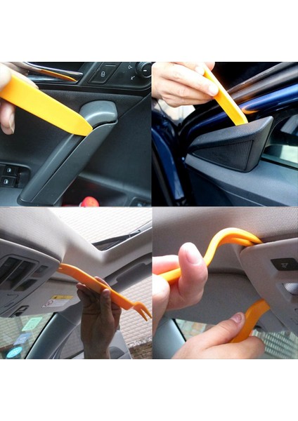 10 Set Plastik Pry Plaka Araba Kapısı Klips Paneli Dekorasyon Kaldırma Aracı Gösterge Paneli Çıkarma Aracı Gezinme Tahtası Kaldırma Aracı (Yurt Dışından) fiyatları