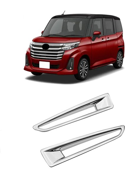 Toyota Wooly Için 2019-2021 Abs Krom Krom Arka Sis Işık Lamba Kapağı Trim Foglight Çerçeve Dekorasyon Çerçevesi (Yurt Dışından) fiyatları