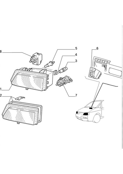 Araç Far Aralığı Ayarlama Kontrol Regülatör Motoru 6224C0 9632162280 Peugeot 206 306 406 1998-2009 9602407480 (Yurt Dışından)