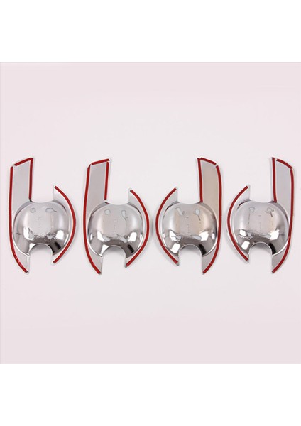 8pcs Abs Krom Araba Kapı Tutar Kılıf Kapağı Kapı Kapı Kupa Döşeme Izuzu D-Max 2012-2018 2015 Dmax Aksesuarları (Yurt Dışından) indirimleri
