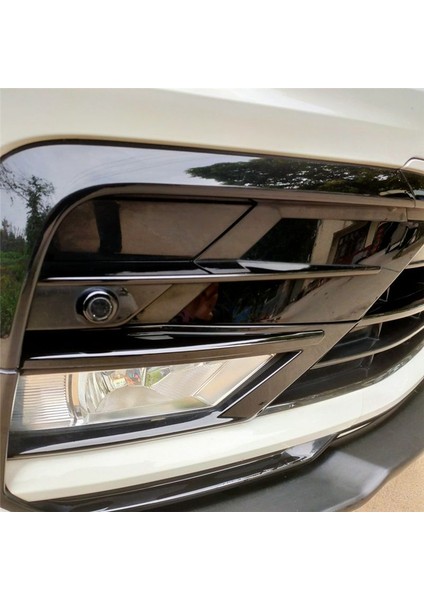 Araba Parlak Siyah Ön Merkez Izgara Izgara Kalıp Şeritleri Vw Tiguan Rline 2017-2021 Için Sis Işık Kapağı Döşeme (Yurt Dışından) fiyatları