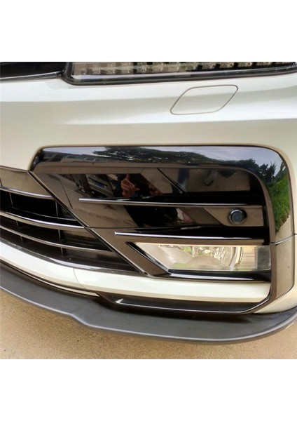 Araba Parlak Siyah Ön Merkez Izgara Izgara Kalıp Şeritleri Vw Tiguan Rline 2017-2021 Için Sis Işık Kapağı Döşeme (Yurt Dışından) indirimleri