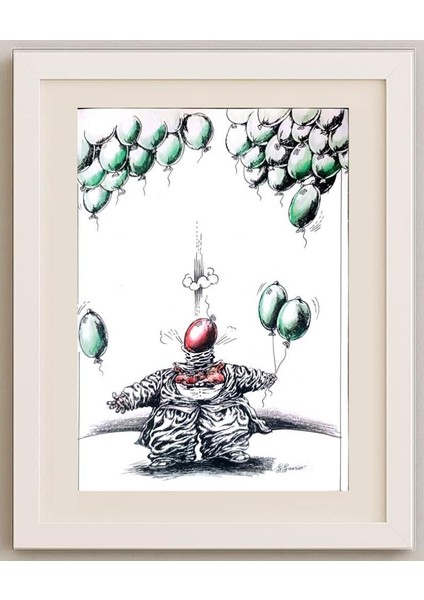 Sergey Savilov 29X21CM Orijinal Karikatür Tablo fırsatları