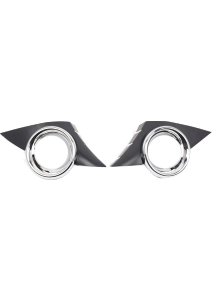 1paır Araç Ön Tampon Sis Lambası Krom Kapak Çerçeve 452HW 7452HX Peugeot 207CC 2008-2014 Sis Lamba Trim Çerçeve (Yurt Dışından)