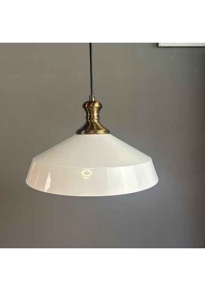 Lema Beyaz Tekli Avize Eskitme Tokmak Başlık Sarkıt Lamba Restoran Cafe Salon Avizeleri modelleri