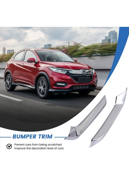 Araba Chrome Ön Tampon Alt Grille Trim Şeritler Honda Hrv Hr-V-Vzel 2021 2022 (Yurt Dışından) fırsatları