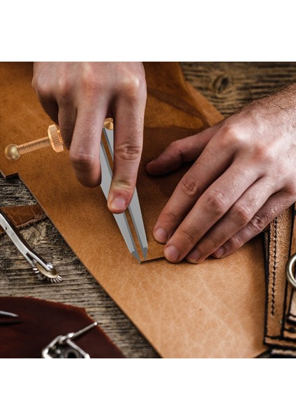 Deri Zanaat Dönen Zanaat Aleti Diy Kanat Bölücü Ayarlanabilir Çelik Deri Zanaat Yapımı Dönen Alet Kanat Bölücü Aralığı Pusula Kenarı Kınama (Yurt Dışından) indirimleri