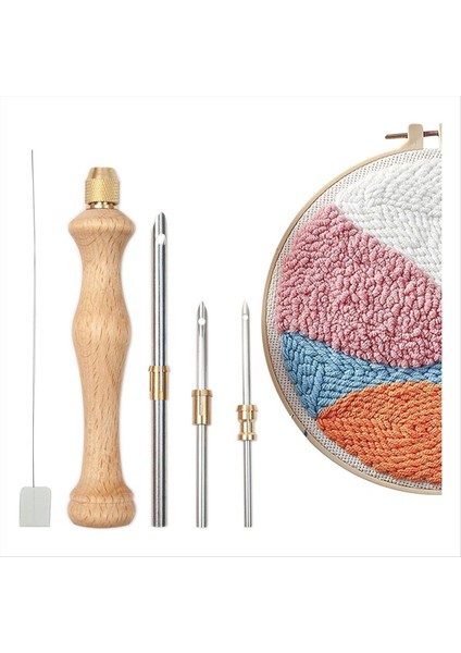 1setler Yumruk Iğne Yumruk Aleti Kullanımı Basit Halı Yumruk Iğnesi Nakış Halı Diy El Yapımı Sanat El Sanatları (Yurt Dışından)