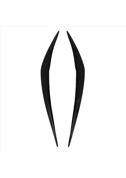 Araba Parlak Siyah Farlar Kaşlar Göz Kapakları Kapak Kirpik Başı Işık Lambası Çıkartmaları Bmw 1 Serisi F20 118I 120I 15-19 (Yurt Dışından)