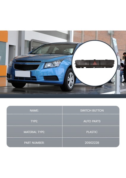 Chevrolet Cruze Için 20902228 2010-2015 Araba Tehlike Işık Anahtarı Uyarı Işık Düğmesi (Yurt Dışından) modelleri