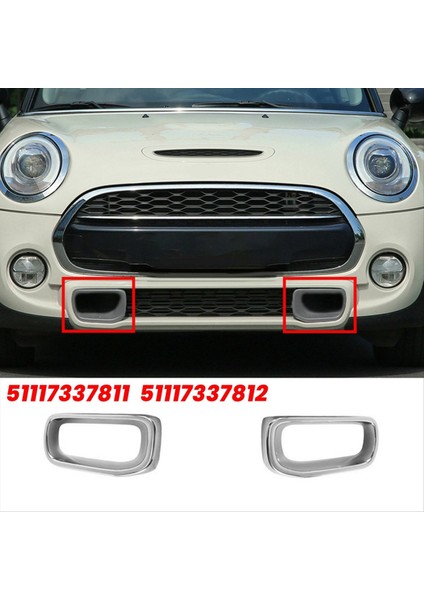 1paır Ön Hava Kanalı Trim 5111737809 51117337810 Bmw Mini Cooper S F55/F56/F57 2014-2021 Hava Alım Krom Kapak (Yurt Dışından) fırsatları