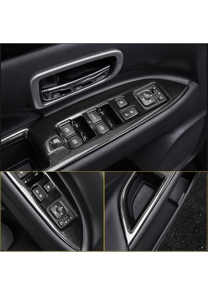 Pencere Düğmesi Kapak Giyim Önleyici Parçalar Iç Trim Stil Koruma Araç Aksesuarları Mitsubishi Outlander 2016-2019 (Yurt Dışından) modelleri