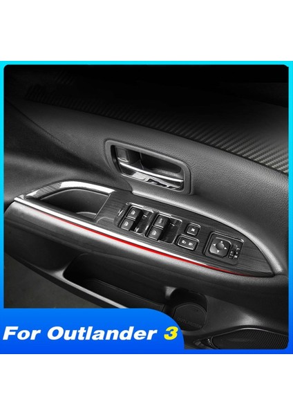 Pencere Düğmesi Kapak Giyim Önleyici Parçalar Iç Trim Stil Koruma Araç Aksesuarları Mitsubishi Outlander 2016-2019 (Yurt Dışından) indirimleri