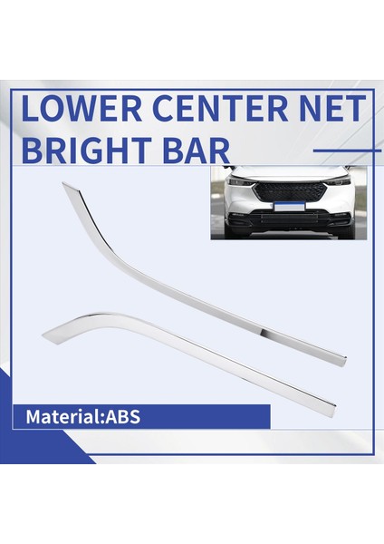 Krom Ön Tampon Alt Izgara Trim Şeritleri Sis Lambası Kapağı Trim Honda Hrv Hr-V Vezel 2021 2022 (Yurt Dışından) indirimleri