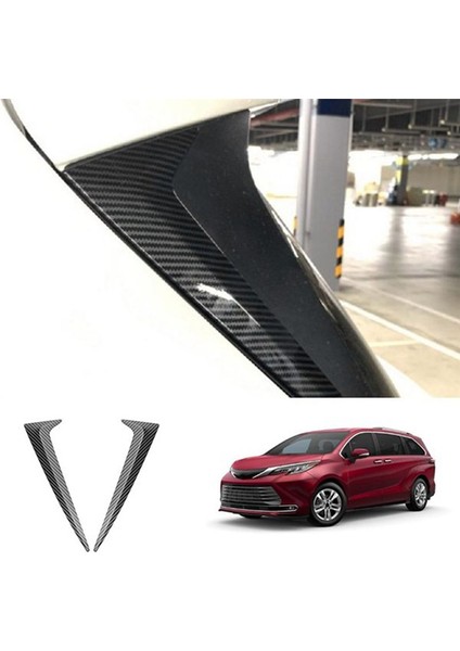 Toyota Sienna 2020-2022 Için Araba Karbon Fiber Dikey Arka Cam Yan Spoyler Kanadı (Yurt Dışından) modelleri