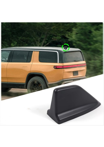 Rivian R1T R1S 2022 2023 Dış Aksesuarlar Için Araba Köpekbalığı Fin Anten Kapak Trim Mat Siyah (Yurt Dışından) fırsatları