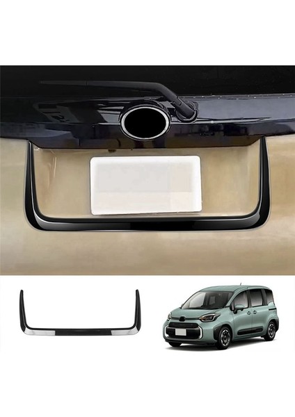 Toyota Sienta 10 Serisi 2022 2023 Dış Abs Parlak Siyah Arka Kapı Bagaj Strip Bagaj Kapağı Kalıp Trims Kapak (Yurt Dışından) modelleri