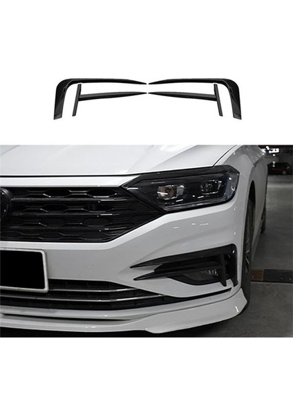 Araba Parlak Siyah Sis Far Kaş Göz Kapağı Kapak Jetta Mk7 2019-2021 Ön Tampon Yan Havalandırma Soyucu Ayırıcı (Yurt Dışından) fırsatları