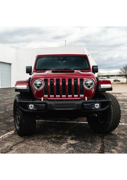 Wrangler 2018 Yeni Model Jeep Dış Değişiklik Için Siyah Ön Grille Çerçeve Far Yüzüğü Mesh Halkası (Yurt Dışından) fiyatları