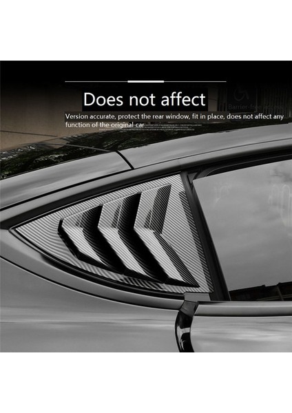 Tesla Model 3 Için Louvre Arka Üçgen Dikkat Dış Modifikasyon Parçaları Parlak Siyah A (Yurt Dışından) fırsatları