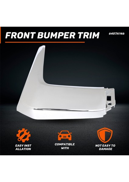 Mitsubishi Outlander 2016 2017 2018 6407A145 Için Krom Ön Tampon Kapağı Trim Dekorasyon Şeritleri (Yurt Dışından) indirimleri