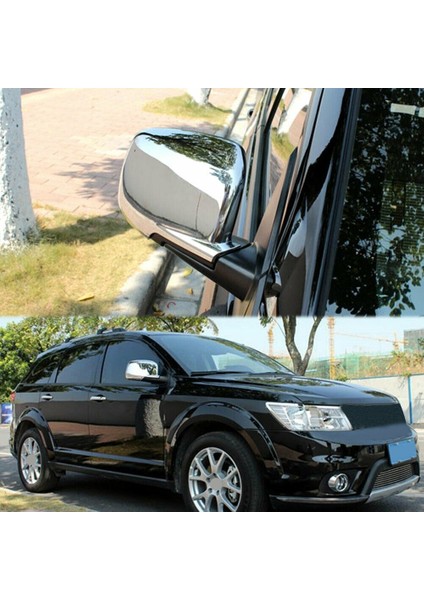 Dodge Journey Fiat Freemont 2009 - 2018 Için Araba Krom Yan Kapı Dikiz Ayna Kapağı (Yurt Dışından) indirimleri