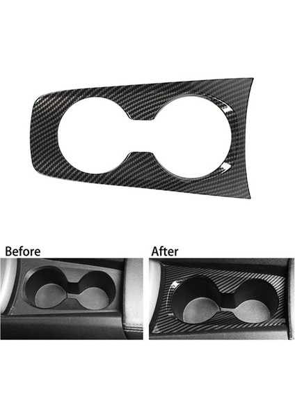 Karbon Fiber Merkez Konsol Su Kupası Tutucu Dekorasyon Kapağı Chevrolet Camaro Için Döşeme Çıkartmaları 2010-2015 (Yurt Dışından) modelleri