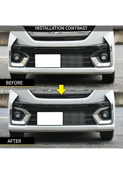 Suzuki Spacia Için Özel MK54S MK94S 2024 Ön Tampon Sis Lambası Kaş Kapağı Dekoratif Trim Aksesuarları (Yurt Dışından) fiyatları