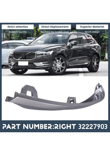 Volvo Için Araba Arka Tampon Trim Şeridi Kromu XC60 Mk2 2022-2023 Tampon Izgara Parlak Şerit Kalıplama 32227903 Sağ (Yurt Dışından) indirimleri