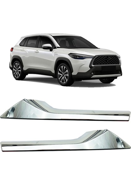 Toyota Corolla Cross 2020 2021 Için Krom Üst Ön Merkez Izgara Grill Kalıp Şeritleri Kapak Trim Araba Stilini (Yurt Dışından) fırsatları