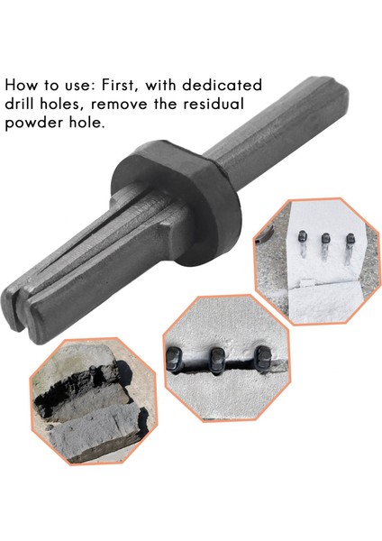 3 Set Taş Splitter 9/16IN Metal Tapa Kamaları ve Tüyler Şimler Beton Kaya Ayırıcıları El Aracı (Yurt Dışından) fiyatları
