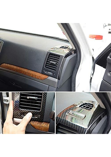 Mitsubishi Pajero Için 2007-2019 Araba Klima Gösterge Tablosu Çıkış Havalandırma Kapak Trim Çerçeve Iç Aksesuarlar (Yurt Dışından) indirimleri