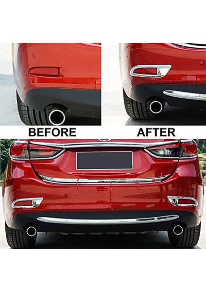 Mazda 6 Mazda Gj Atenza Sedan 2014 -2017 Krom Arka Tail Işık Lambası Kapak Trim Çerçeve Araç Çıkartmaları Aksesuarları (Yurt Dışından) fırsatları