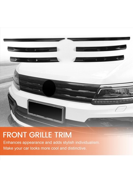 Tiguan Için Lhd L 2017-2021 Parlak Siyah Ön Tampon Örgü Merkezi Izgara Izgara Kalıp Şeritleri Kapak Döşeme (Yurt Dışından) fırsatları