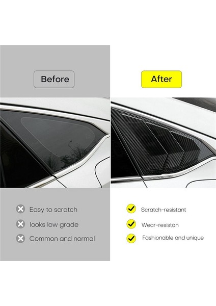 2018-2022 Için Honda Accord Jdm Karbon Fiber Renkli Arka Yan Havalandırma Çeyrek Pencere Kanyan Pancu Kapağı (Yurt Dışından) indirimleri