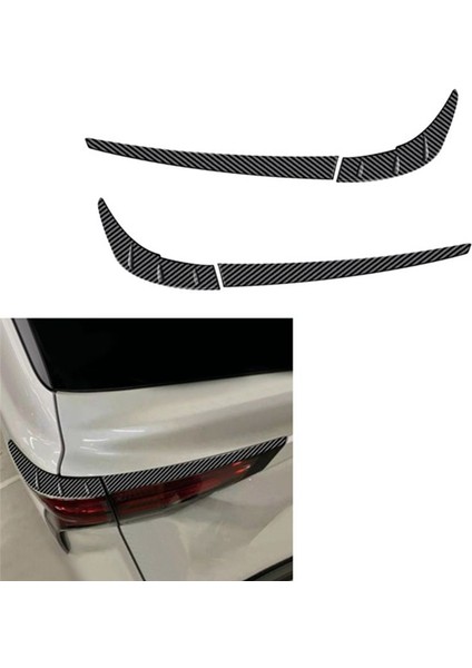 Toyota Sienna Için 2021 2022 Araç Karbon Fiber Harici Arka Kuyruk Işık Lamba Kapağı Garnitür Strip Kaş Kapağı Döşeme (Yurt Dışından) modelleri