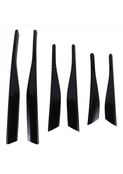 Araba Parlak Siyah Ön Tampon Spoiler Alt Izgara Sisli Kaş Kapakları Trim For-Vw Golf Mk8 2021 2022 (Yurt Dışından)