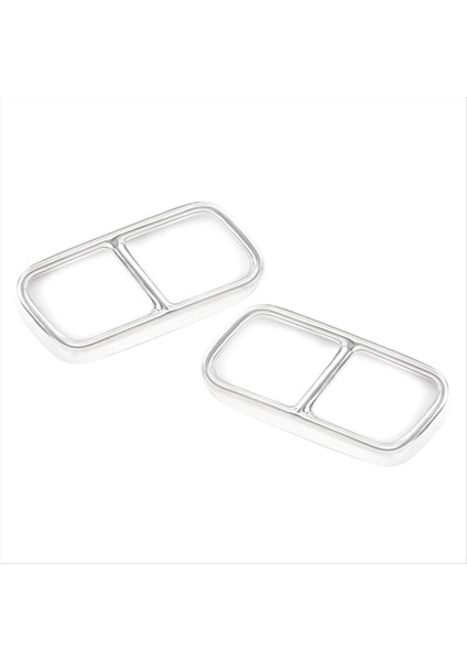 Gümüş Araç Kuyruk Susturucu Egzoz Boru Çıkış Kapağı Dekor Dekoru Bmw F01 7 Serisi 730I 750I 750I 760I 2009-2014 (Yurt Dışından)