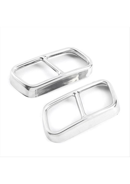 Gümüş Araç Kuyruk Susturucu Egzoz Boru Çıkış Kapağı Dekor Dekoru Bmw F01 7 Serisi 730I 750I 750I 760I 2009-2014 (Yurt Dışından) modelleri