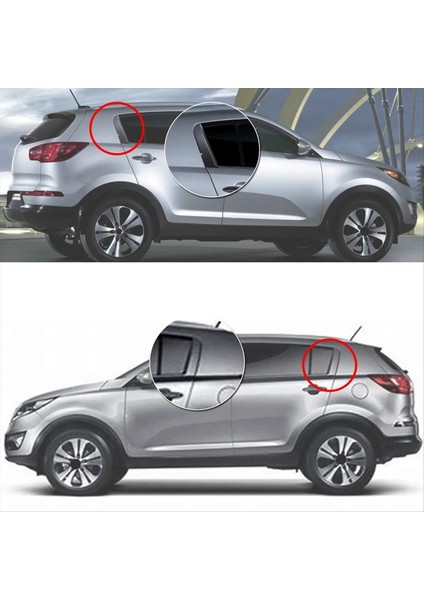 1paır Arka Kapı Chroem C Sütun Kapağı 83270-3W000 832803W000 Kıa Sportage Için 2011-2016 Arka Kapı Sütü Trim Plakası B (Yurt Dışından) fırsatları